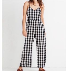 Madewell gingham jumpsuit